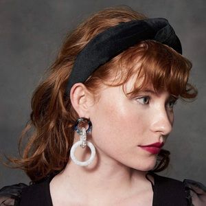 Lele Sadoughi Black Velvet Headband- never worn!